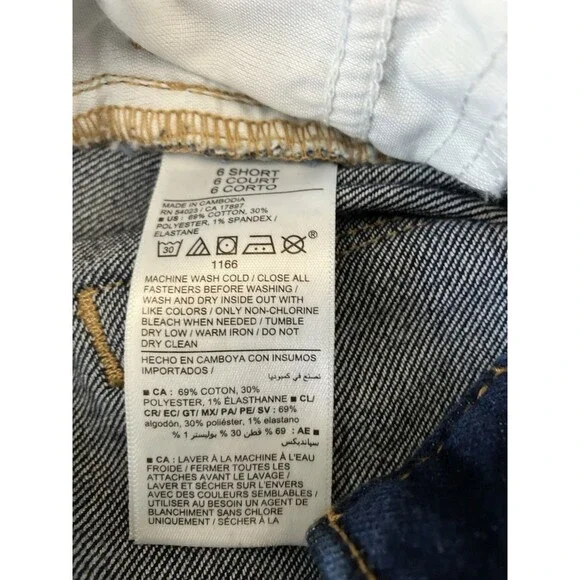 Old Navy NWT Wow Straight Med Rise Denim Jeans Womens Size 6 Short  Retro Y2K - Picture 3 of 6
